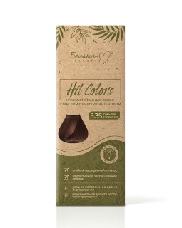 Белита-М Краска стойкая для волос с маслом оливы и пантенолом серии HIT COLORS тон № 5.35 Горький шоколад 