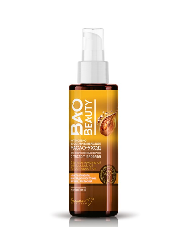 Белита-М Интенсивно восстанавливающее масло-уход для поврежденных волос с маслом баобаба 120мл BAOBEAUTY
