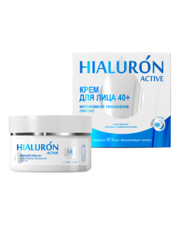 Белкосмекс Крем для лица 40+ интенсивное увлажнение лифтинг Hialuron Active