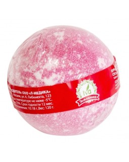 IVA Бурлящий шарик для ванны с ароматом Земляника 1 шт