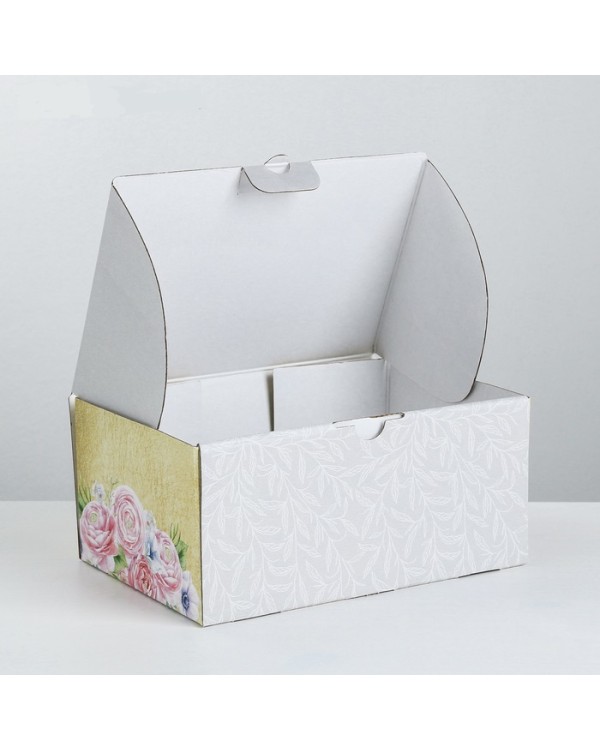 Коробка‒пенал «Счастье ждёт тебя», 22 × 15 × 10 см
