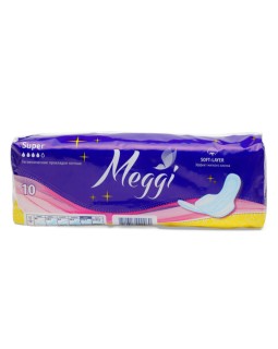 МЭГГИ Гигиенические прокладки Meggi Super 10 шт