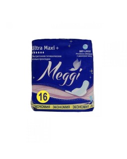 МЭГГИ Гигиенические прокладки Meggi Ultra Maxi + 16 шт