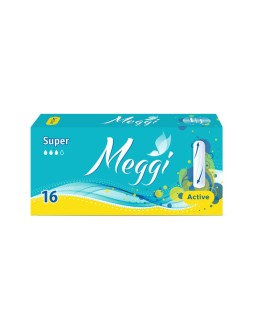 МЭГГИ Гигиенические тампоны Meggi Active Super 16 шт
