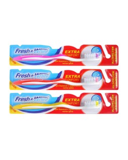FRESH and WHITE Зубная щетка EXTRA COMFORT (средняя жесткость) 1 шт