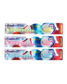 FRESH and WHITE Зубная щетка TWIST (мягкая) 1 шт