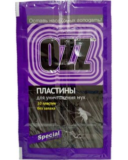 OZZ Пластины сменные для уничтожения мух к электрофумигатору 10шт