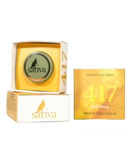 Сатива Блеск-бальзам для губ золотистый №417 8 гр Sativa